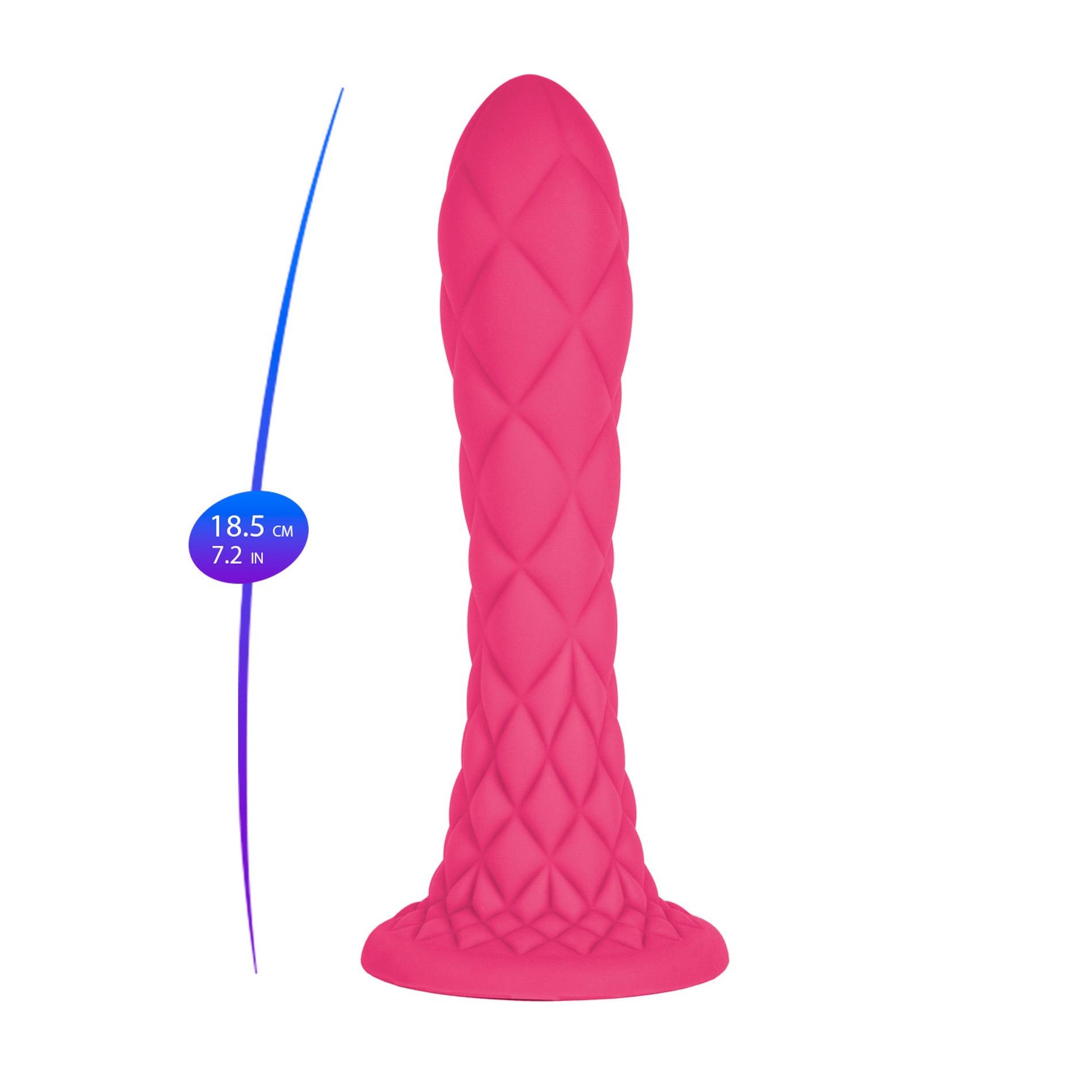 Dildo termoreactiv Dreamy Silexd Fantasy Line roz 18 cm