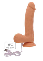 Vibrator realist din silicon ToyJoy cu telecomandă 19,5 cm