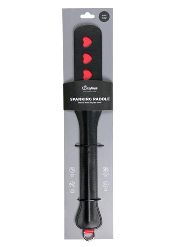Plutitor din piele EasyToys cu inimioare, negru, 47 cm