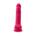 Dildo realist Silexd cu ventuză, silicon, roz, 38 cm