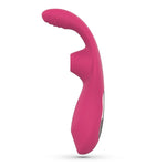Vibrator Crushious Cyrano din silicon cu aspirație USB pentru punctul G, 18 cm