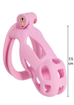 Cușcă pentru penis Hidden Desire roz, 10 cm, ABS