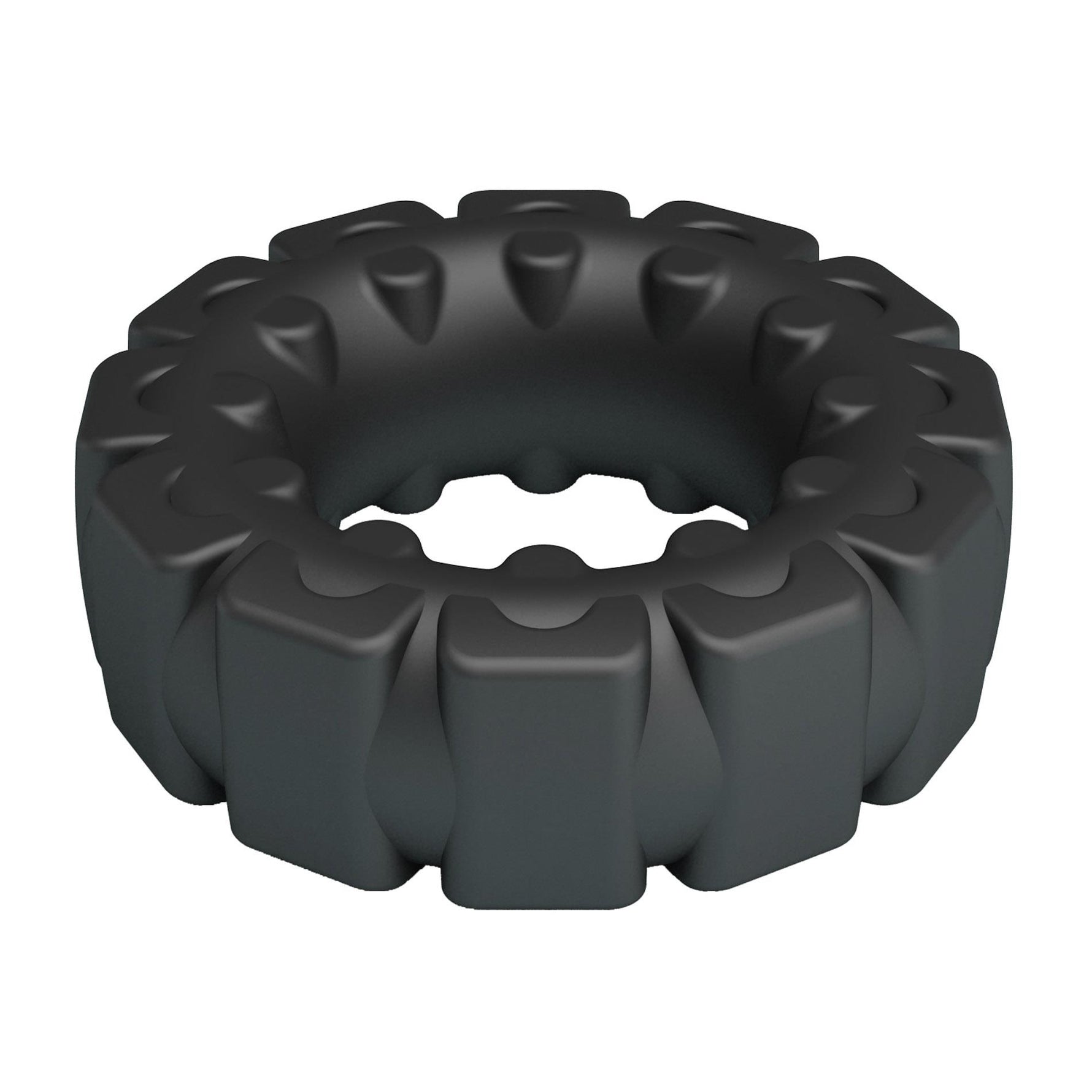 Inel pentru penis Crazy Bull Laiden super moale din silicon, negru