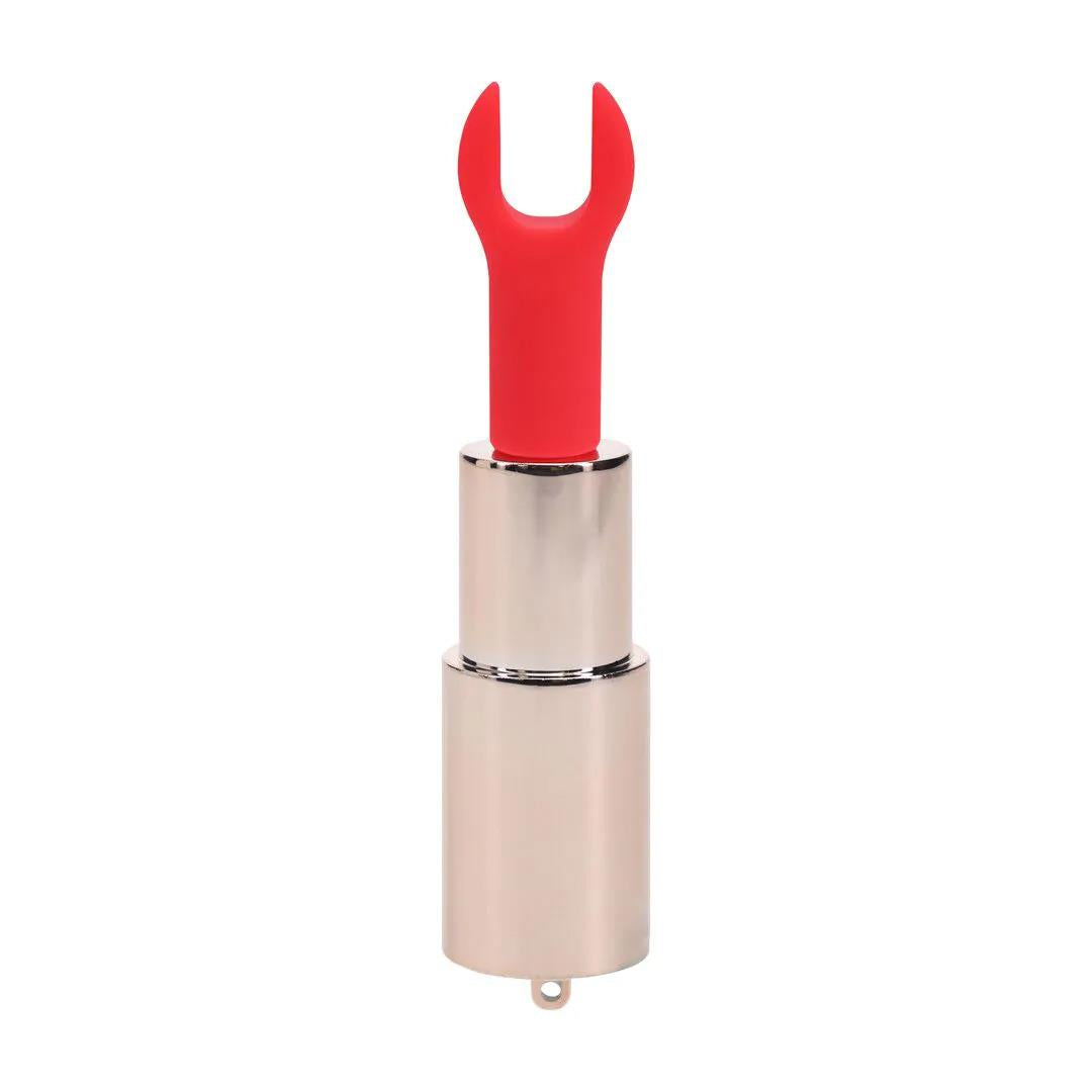Vibrator ruj USB Loveline Angel Pink cu vârfuri