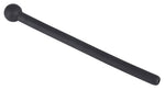 Dop pentru penis Piss Play din silicon Dop pentru penis negru 11,8 cm