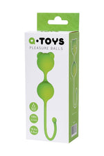 Bile vaginale din silicon A Toys Meeko verzi 16 cm