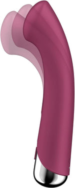 Vibrator rotativ pentru punctul G Satisfyer Spinning 1, roșu