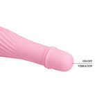 Vibrator Pretty Love Solomon din silicon cu 10 funcții, baterii AAA, 12 cm