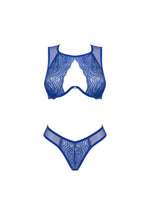 Set lenjerie intimă Giselia Obsessive albastru XS/S