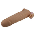 Pretty Love Extensor vibrant pentru penis 17 cm Natural