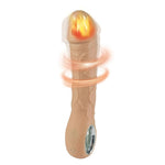 Vibrator silicon Fantasy cu încălzire, 10 moduri USB, 22 cm