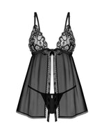 Babydoll Blomentis cu tanga Obsessive XL 2XL