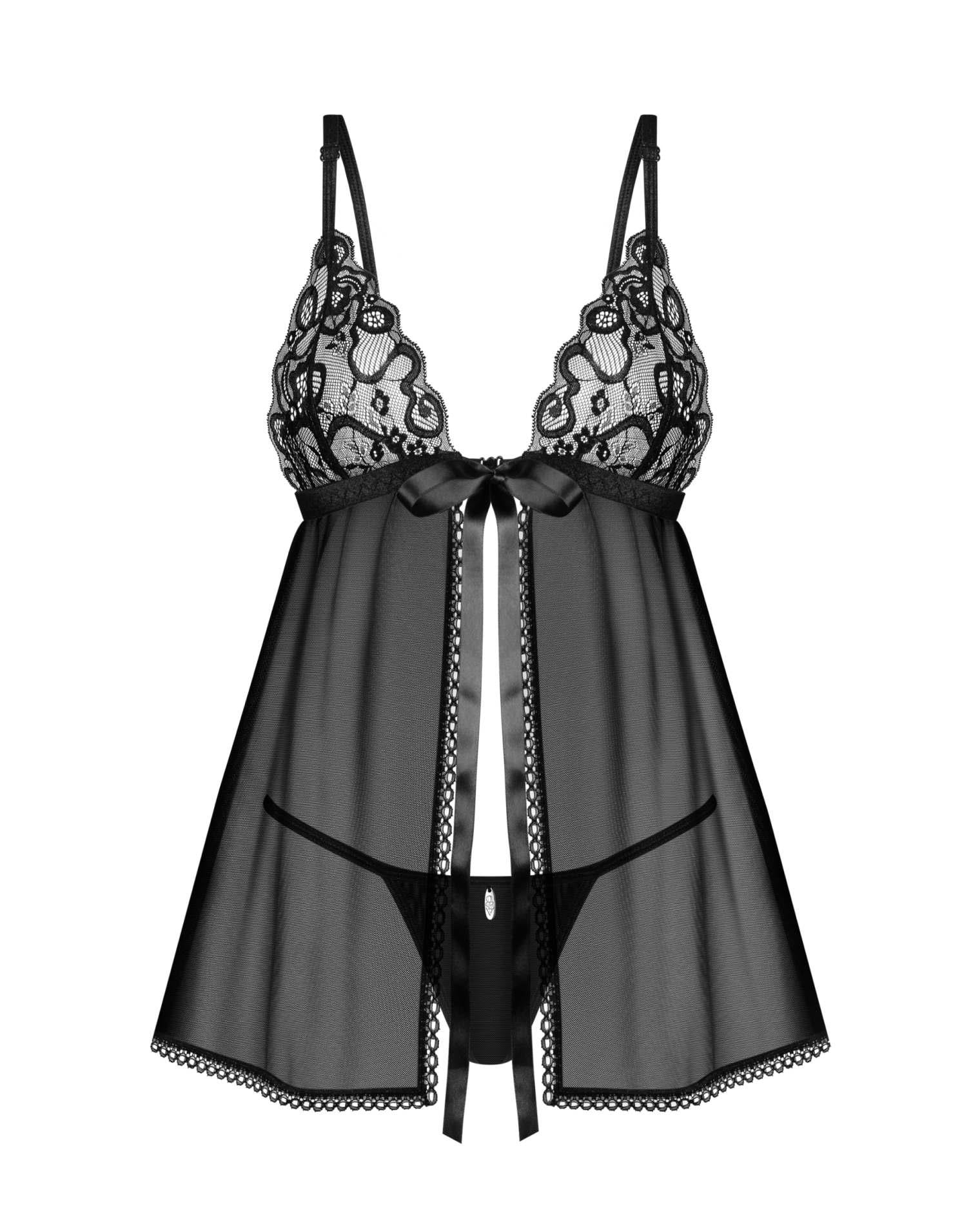 Babydoll Blomentis cu tanga Obsessive XL 2XL