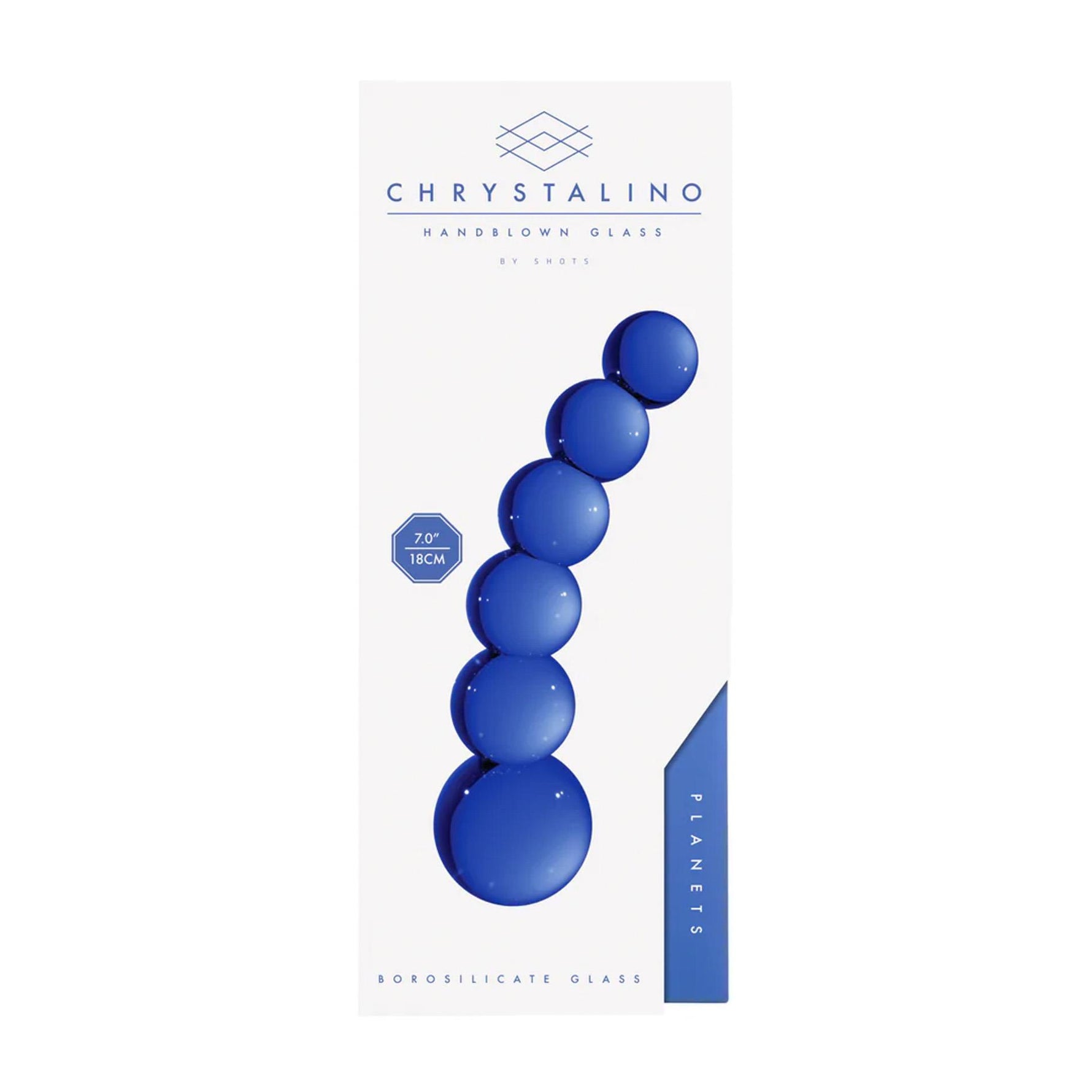 Dildo din sticlă Planets Chrystalino 18,5 cm