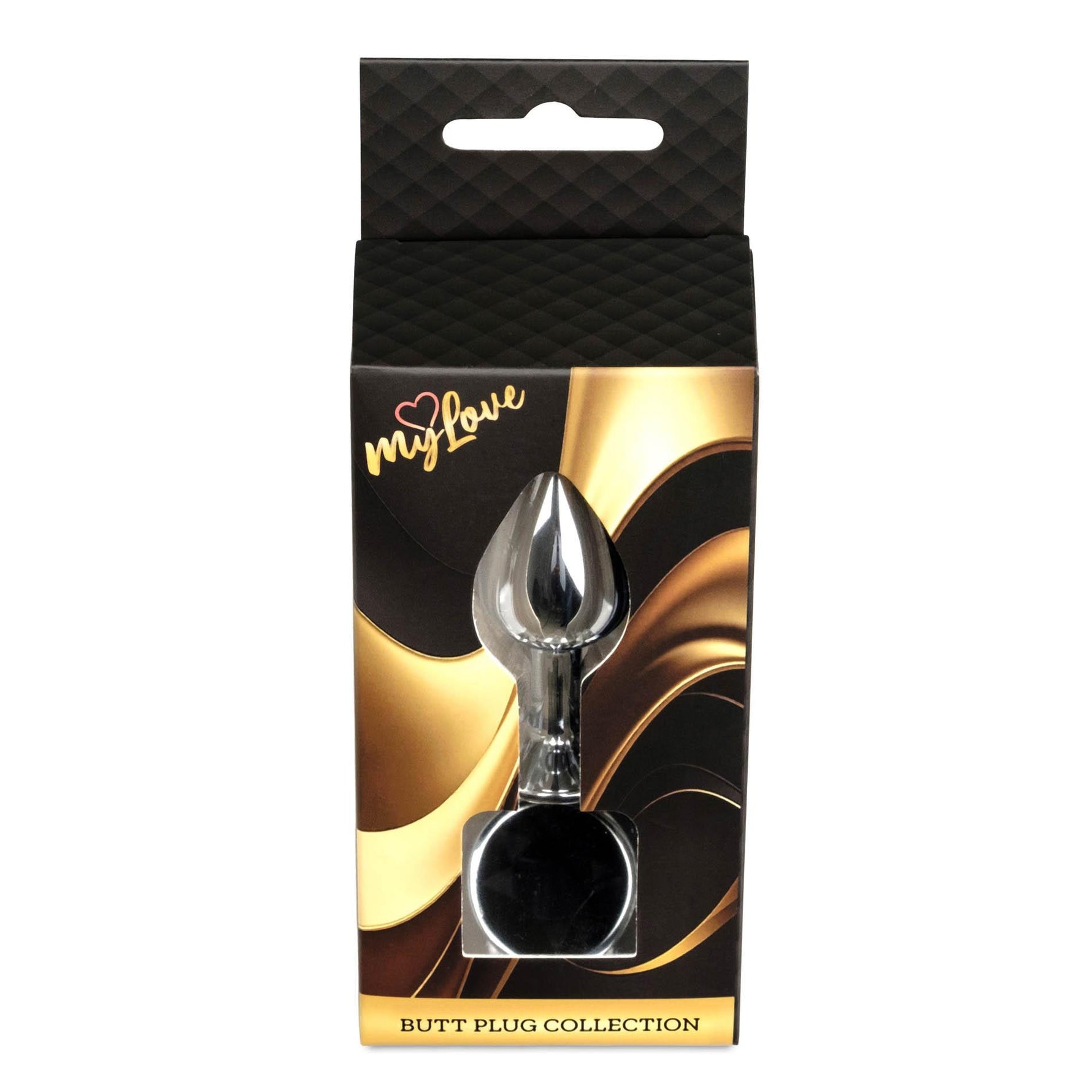 Plug anal argintiu cu diamant MyLove Toys 7 cm