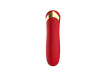 Vibrator USB drăguț din silicon roșu de 10 cm, seria B