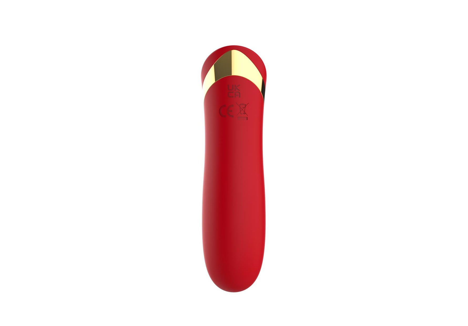 Vibrator USB drăguț din silicon roșu de 10 cm, seria B