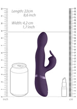 Vibrator Niva ShotsToys Iepuraș Violet USB 360 de grade
