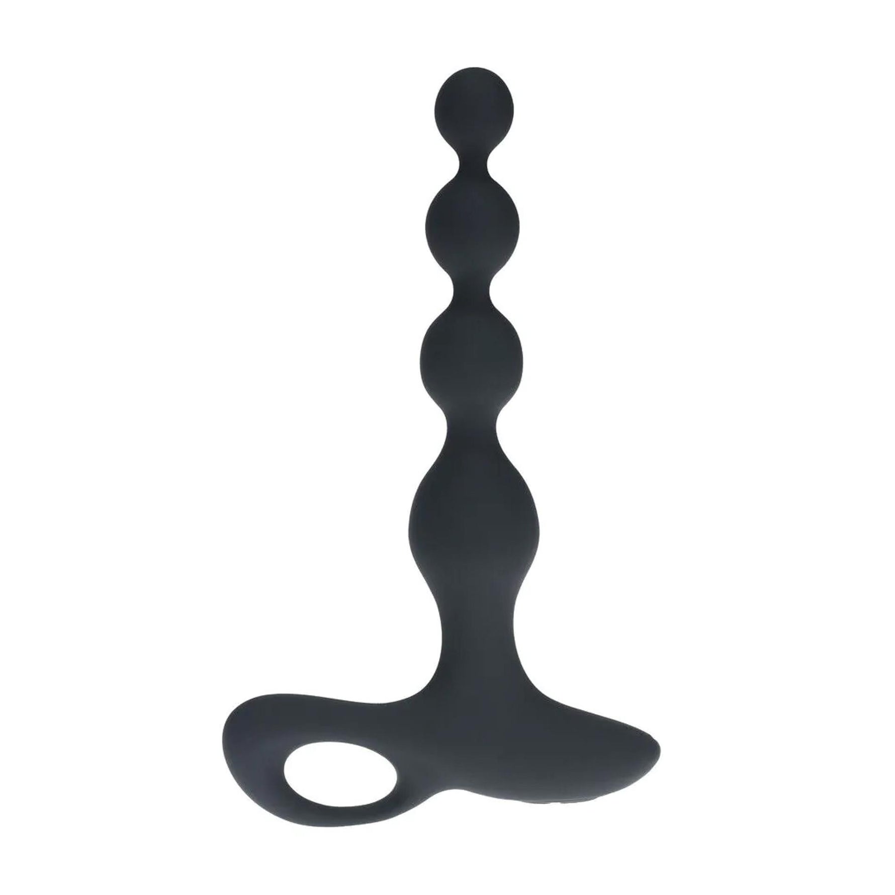 Dop anal vibrant din silicon Levelz, negru, 20 cm