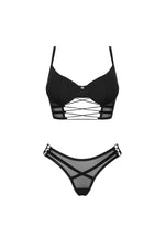 Set lenjerie intimă Roxelia Obsessive negru XL/2XL