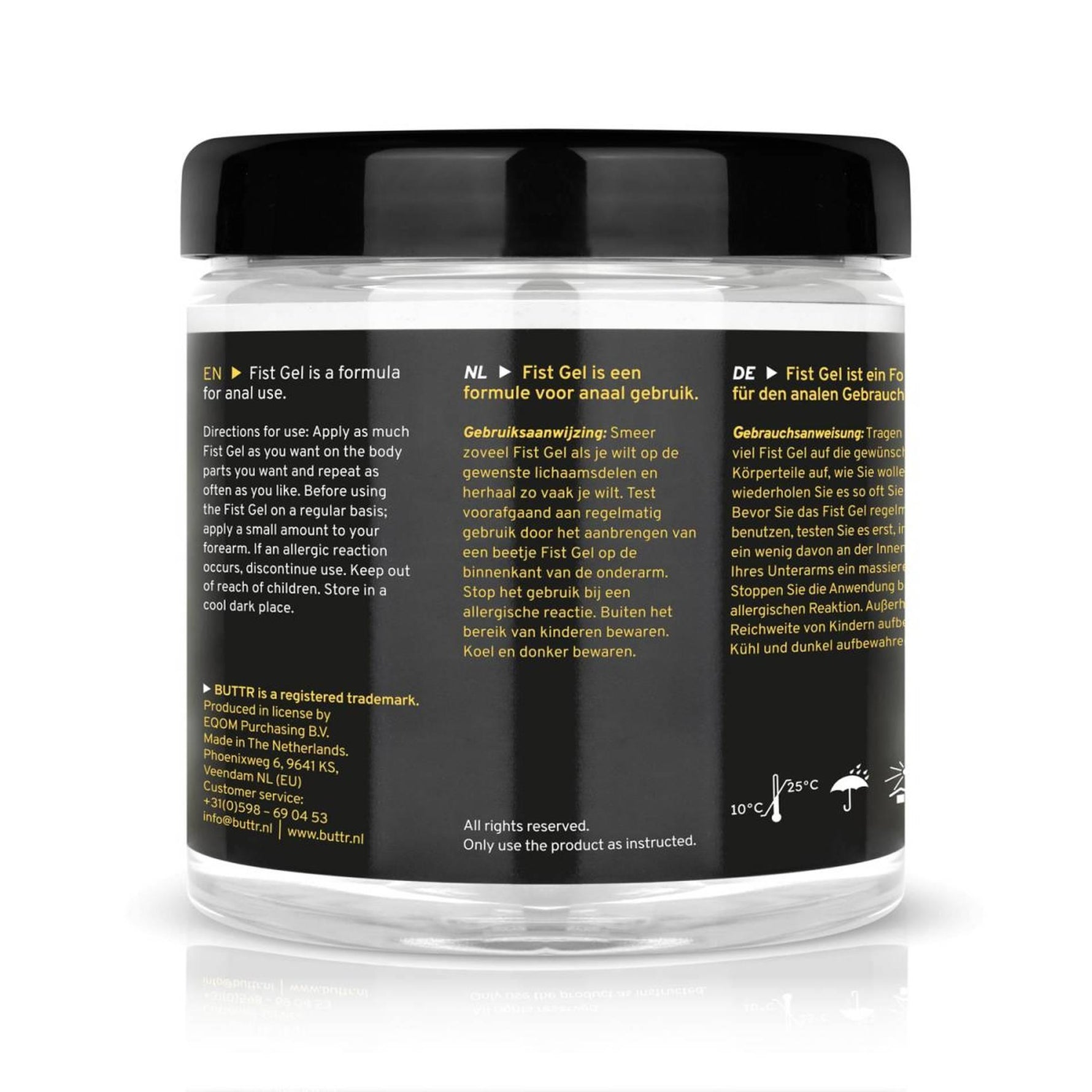 Gel de masturbare Buttr, transparent, nelipicios, 500 ml