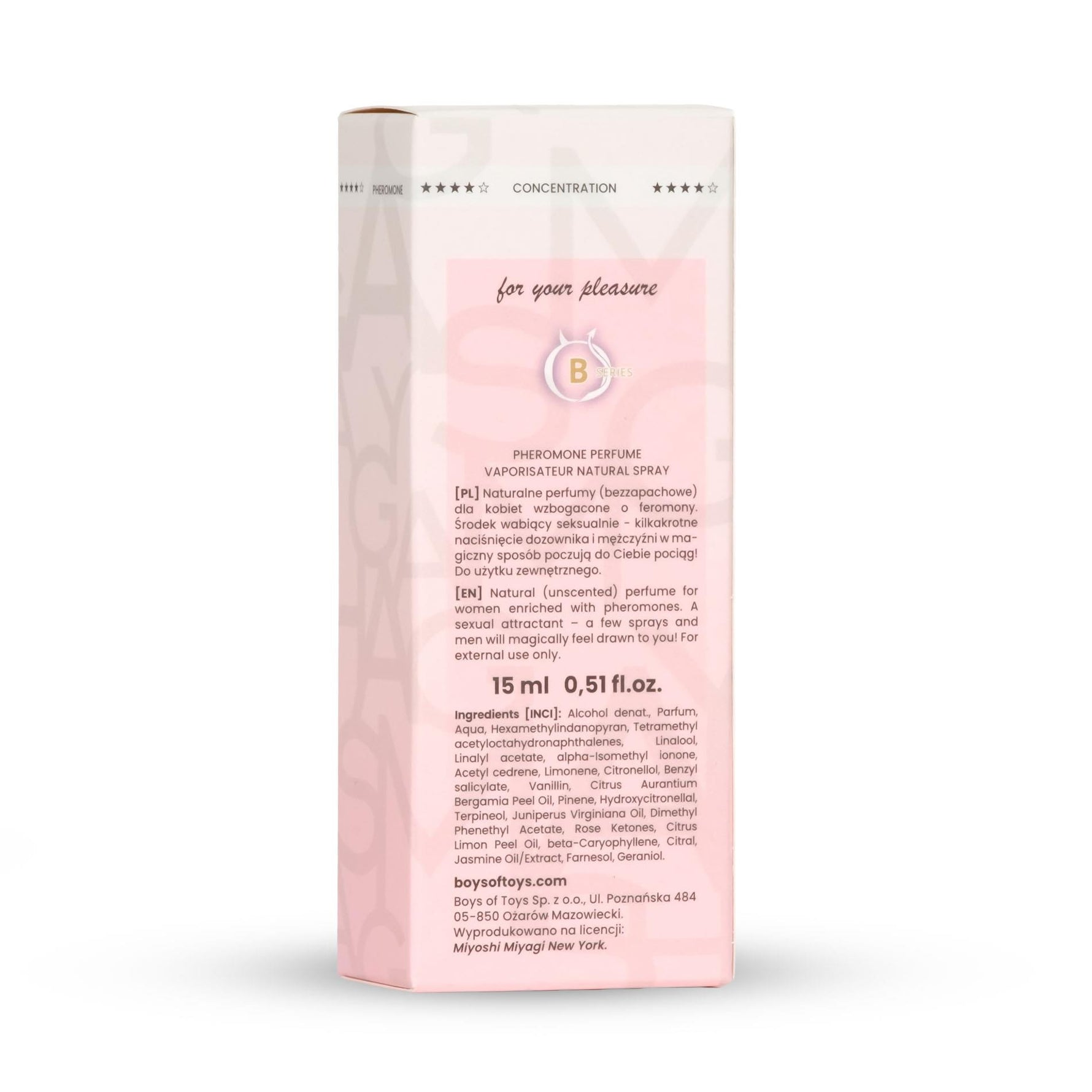 Feromoni Miyoshi Miyagi Pure fără parfum pentru femei 15ml