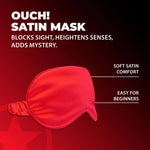 Mască de ochi Ouch Red Satin