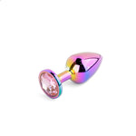 Set de dopuri anale din oțel inoxidabil multicolore HeavyFun seria B