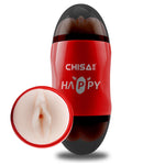 Masturbator pentru gură și vagin Happy Cup cu vibrații MX