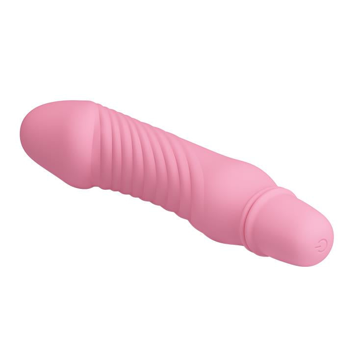 Vibrator Pretty Love Stev din silicon roz, 10 funcții, 13,5 cm