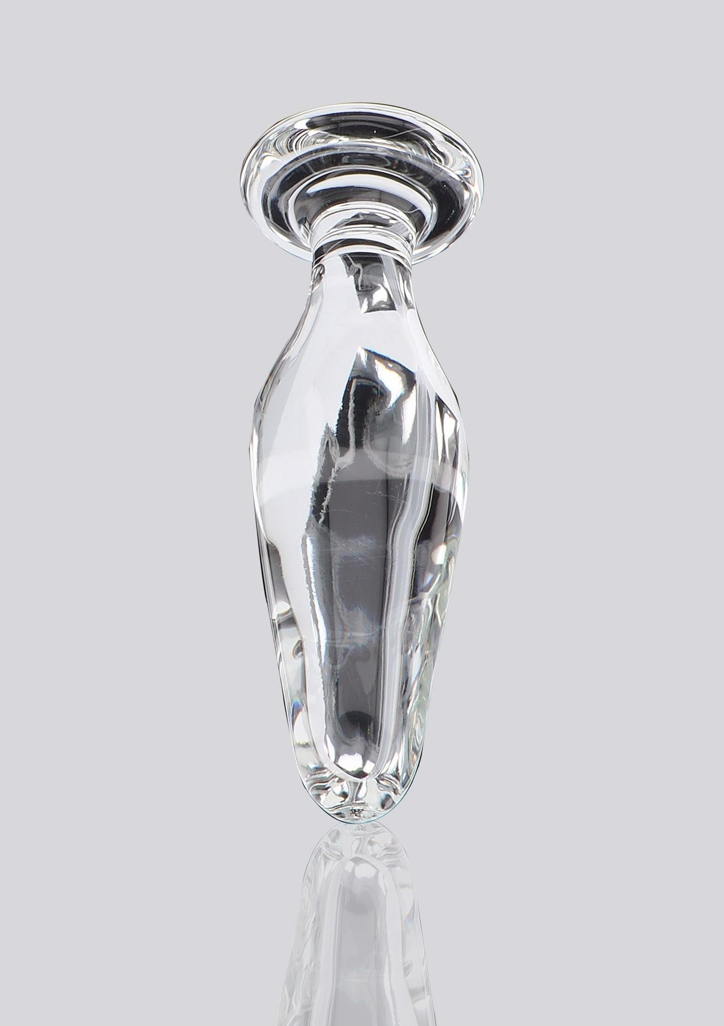Plug anal din sticlă Star Sparkler ToyJoy, transparent, 12 cm
