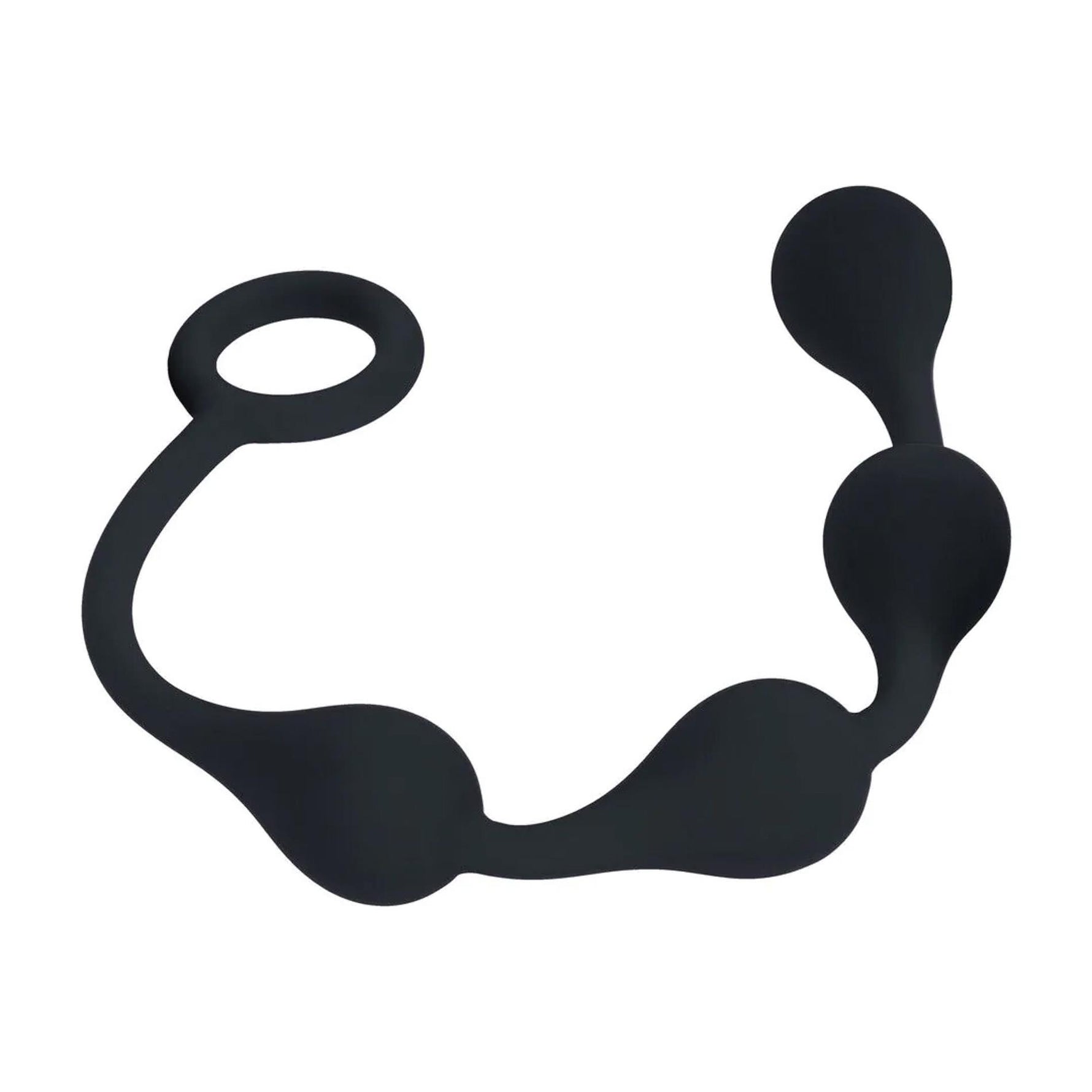 Perle anale din silicon Levelz Waterdrop S, negre