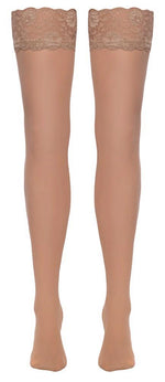 Ciorapi Cottelli LEGWEAR cu dantelă, nud L