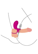 Inel stimulator pentru cupluri fuchsia