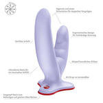 Dildo cu Ventuză Dublă Ryde Fun Factory Lavandă