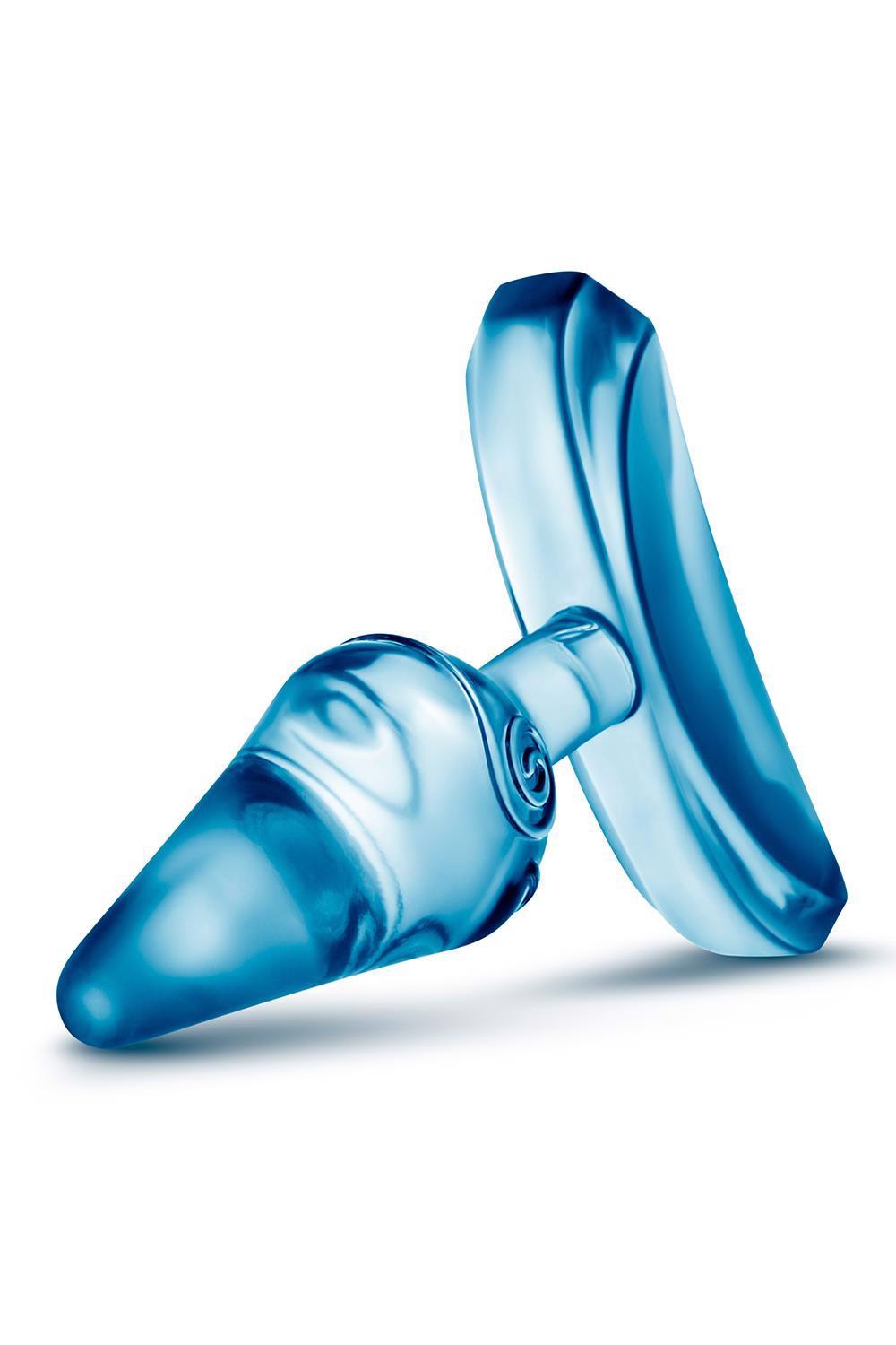 Plug anal Jolly Plug Blush Blue TPE 6,9 cm