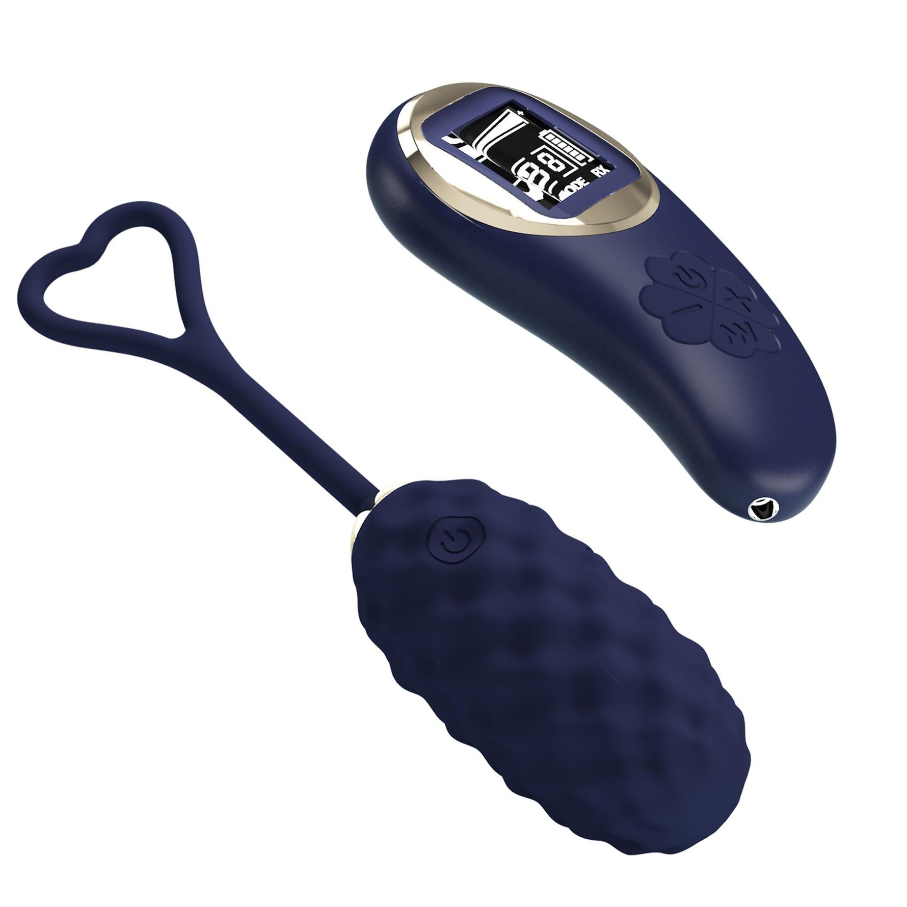 Ou vibrant Pretty Love Vivian din silicon albastru cu telecomandă wireless