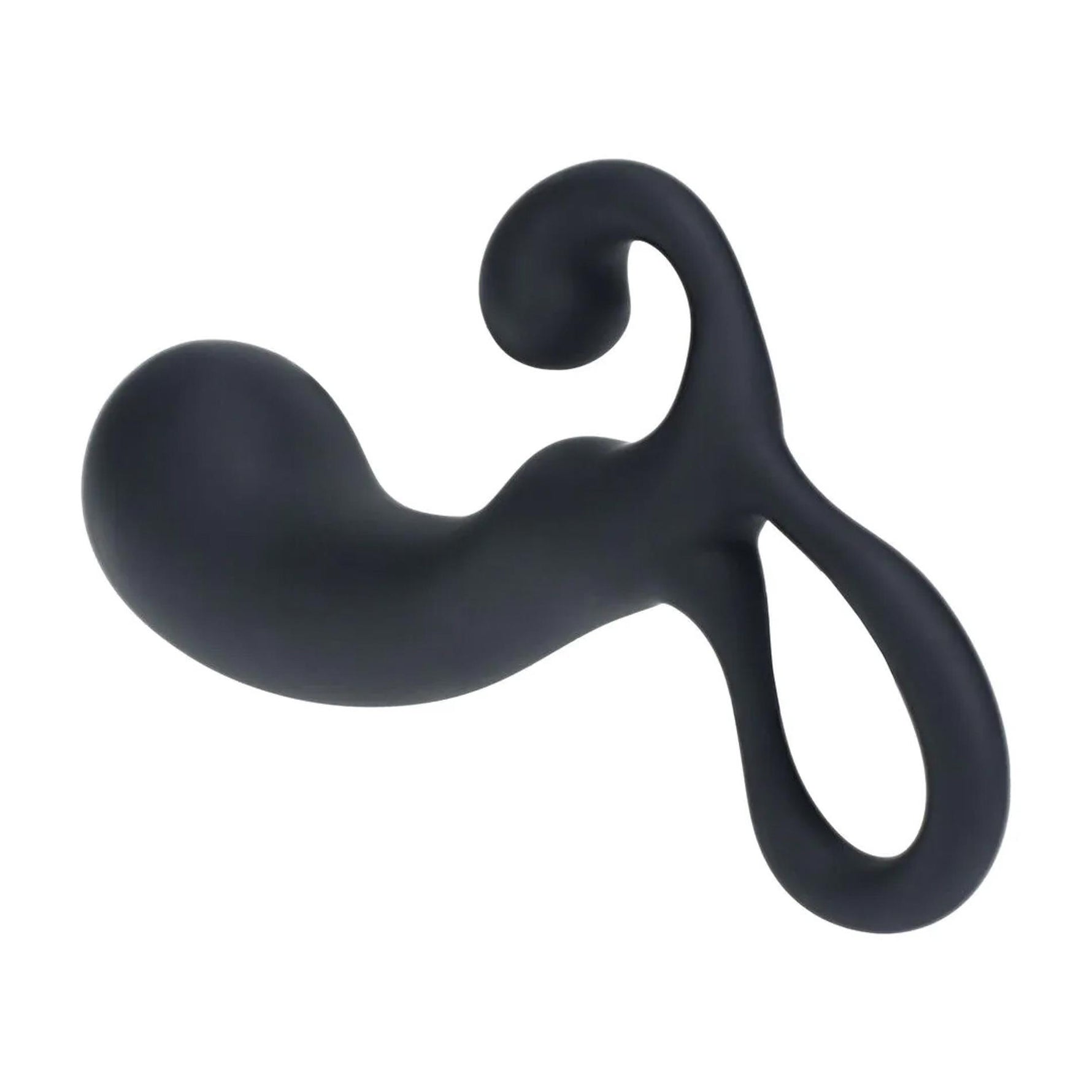 Masaj prostată Levelz L din silicon, negru, 15 cm