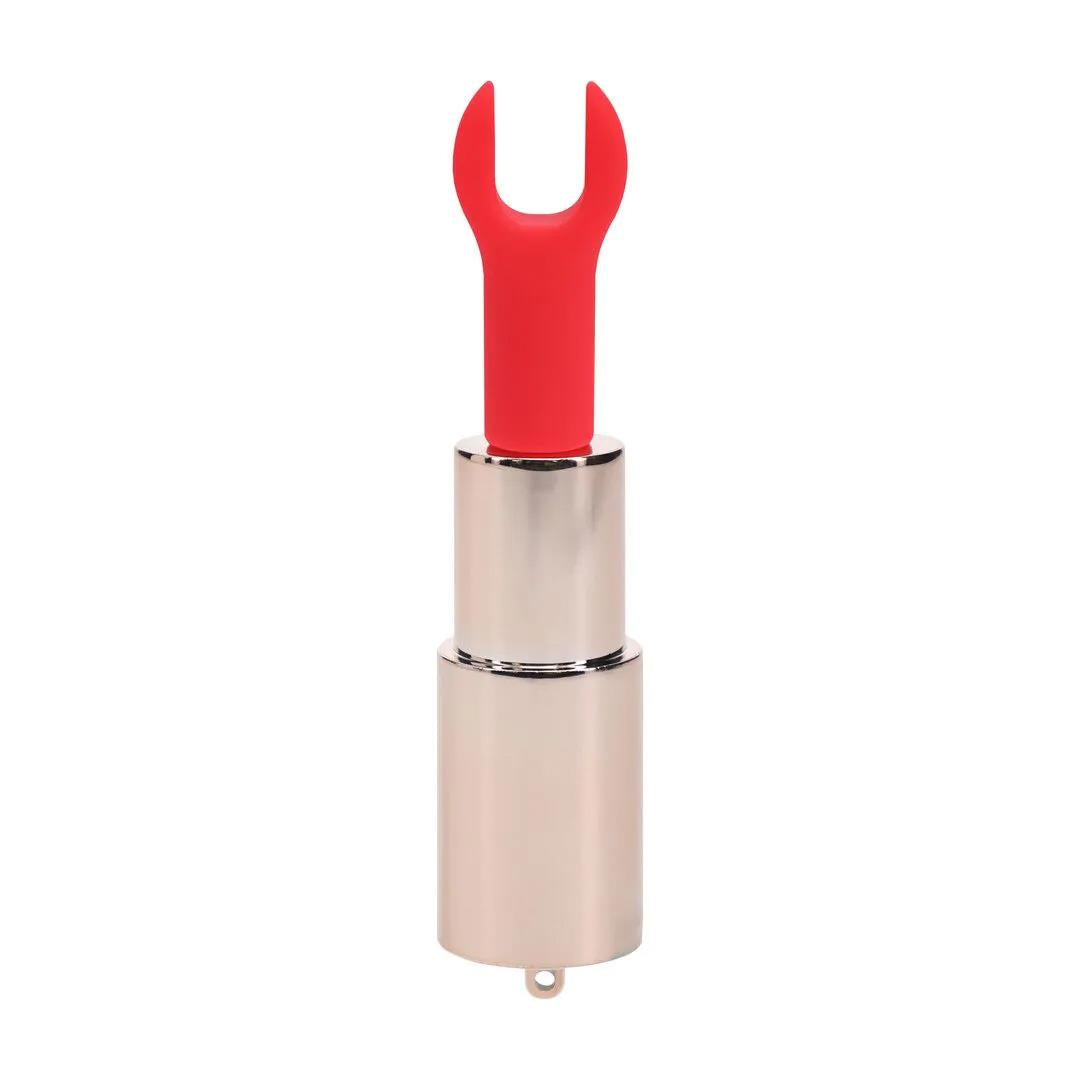 Vibrator ruj iridescent Loveline Sparkle cu accesorii