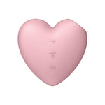 Stimulator Clitoridian Satisfyer Cutie Heart, Silicon Roșu Aprins, USB