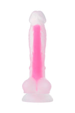 Dildo cu gel Peter Glow Beyond Pink Glow 16,5 cm