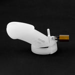 Cușcă pentru penis HeavyFun din silicon 7 cm cu 5 inele