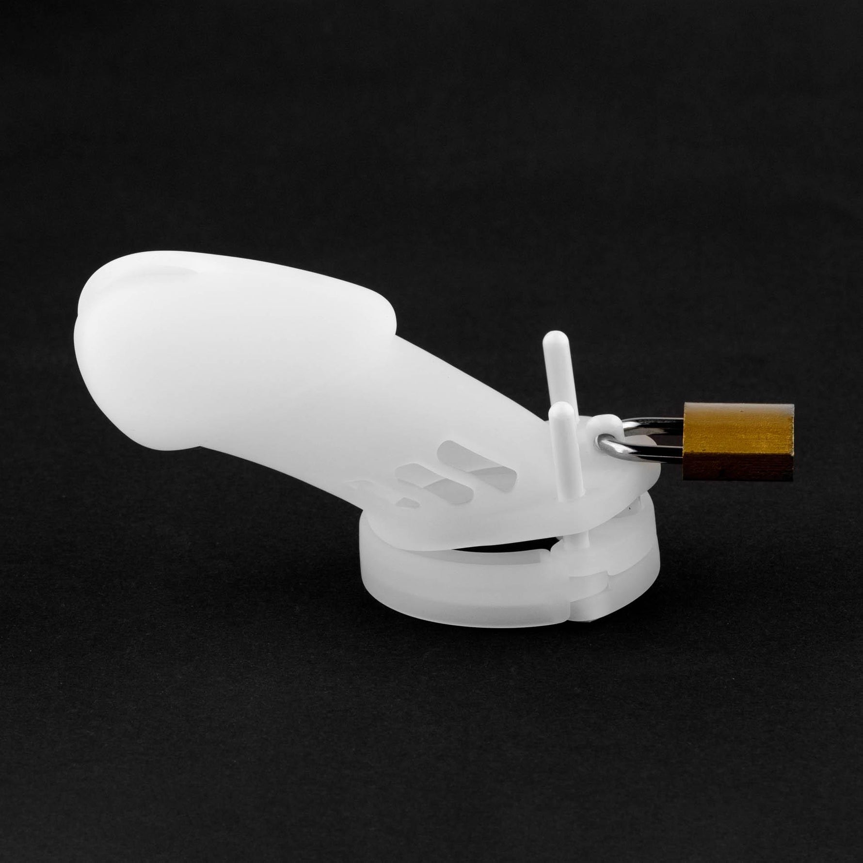 Cușcă pentru penis HeavyFun din silicon 7 cm cu 5 inele