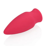 Vibrator Loveline din silicon cu con roșu, 7,7 cm