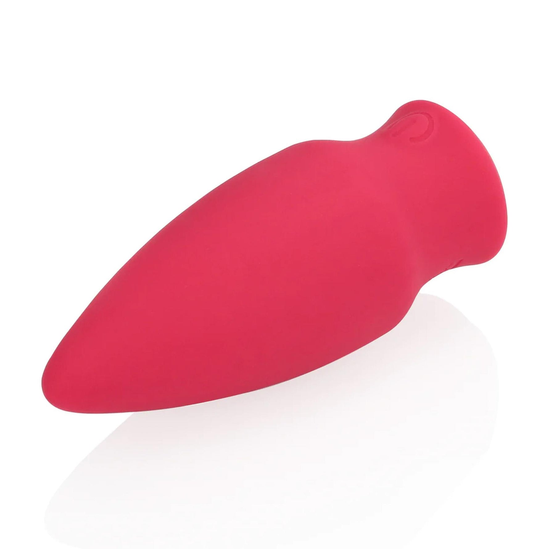 Vibrator Loveline din silicon cu con roșu, 7,7 cm