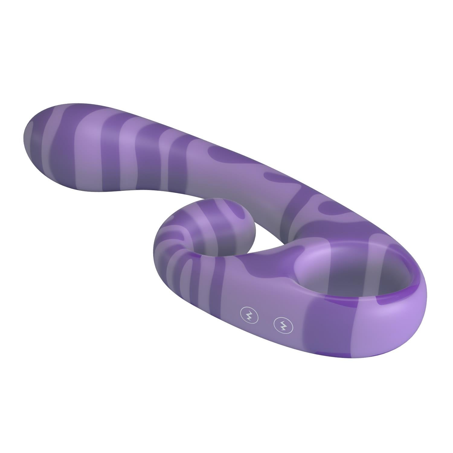 Stimulator clitoridian dublu din silicon violet Pretty Love Sumner