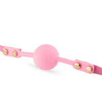 B Series HeavyFun - Bâlbâi cu bilă din silicon roz, reglabil, 4 cm