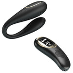 Vibrator dublu Pretty Love Nathan cu telecomandă, 10 moduri, silicon, USB