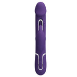 Vibrator Pretty Love Kampas cu model iepuraș violet, cu 7 funcții