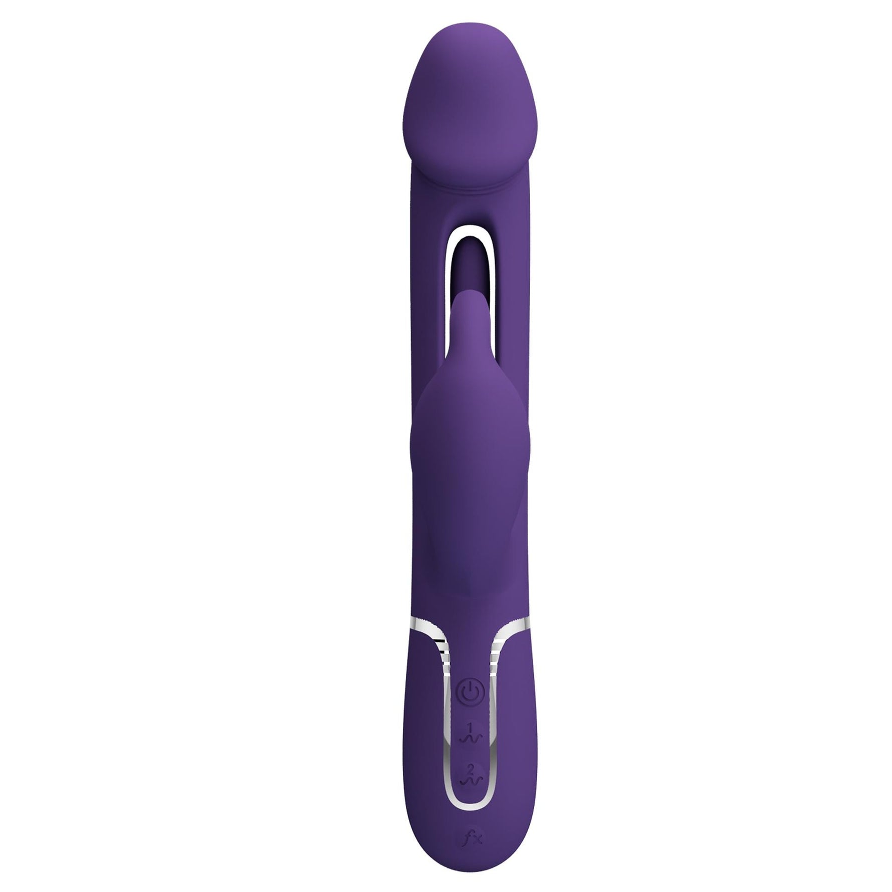 Vibrator Pretty Love Kampas cu model iepuraș violet, cu 7 funcții